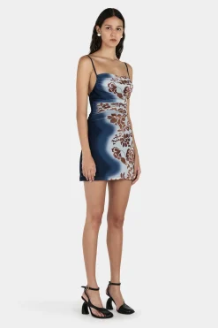 Diego Mini Dress Hibiscus Burnout