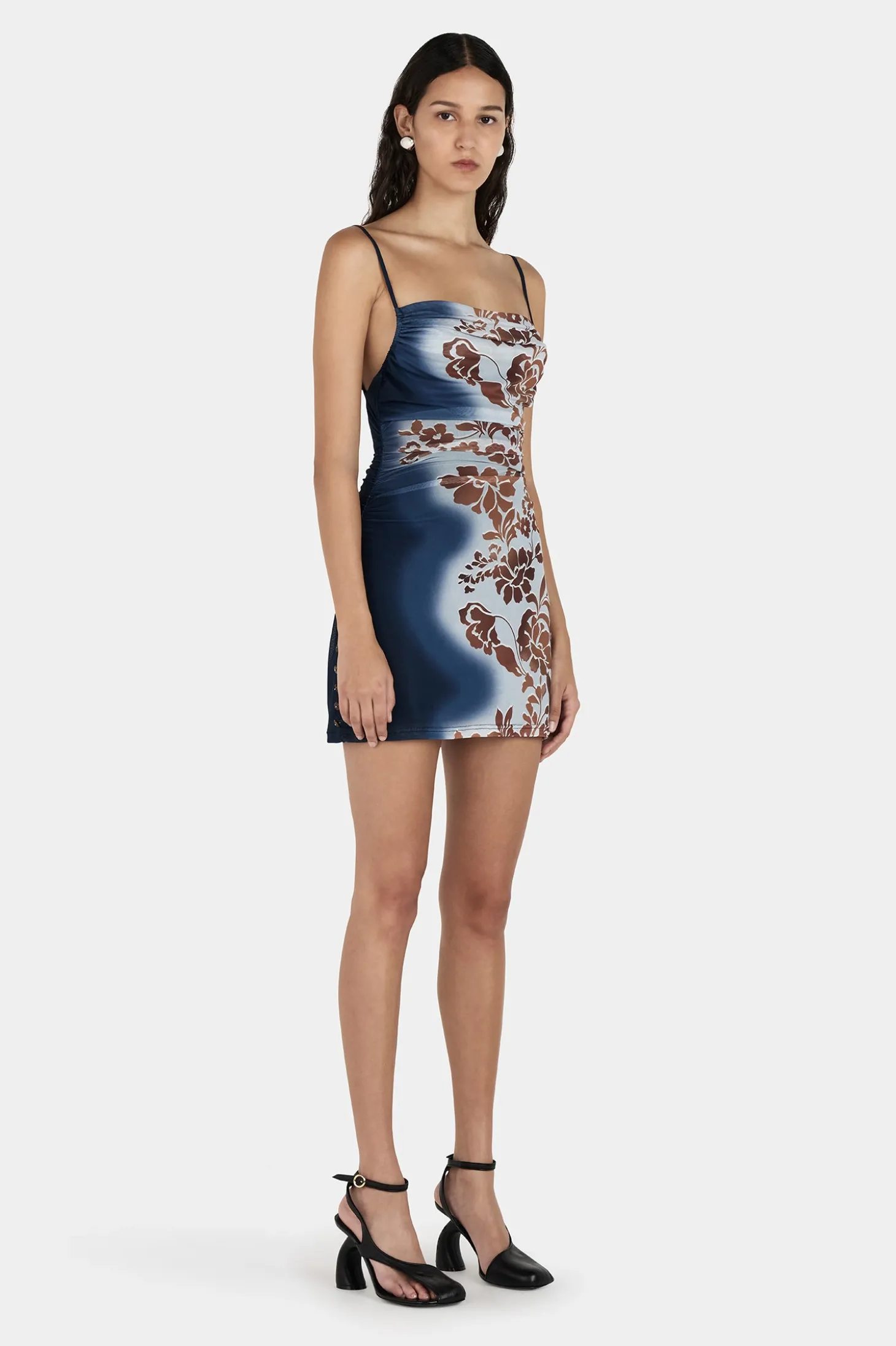 Diego Mini Dress Hibiscus Burnout