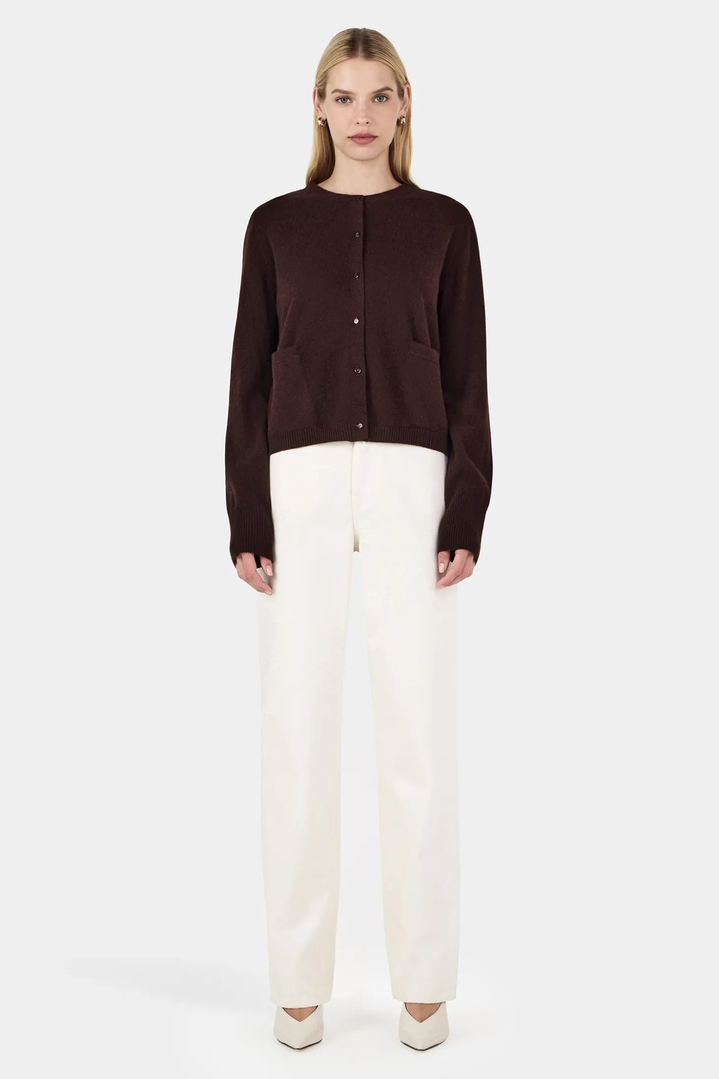 Dolly Cashmere Cardigan Cognac