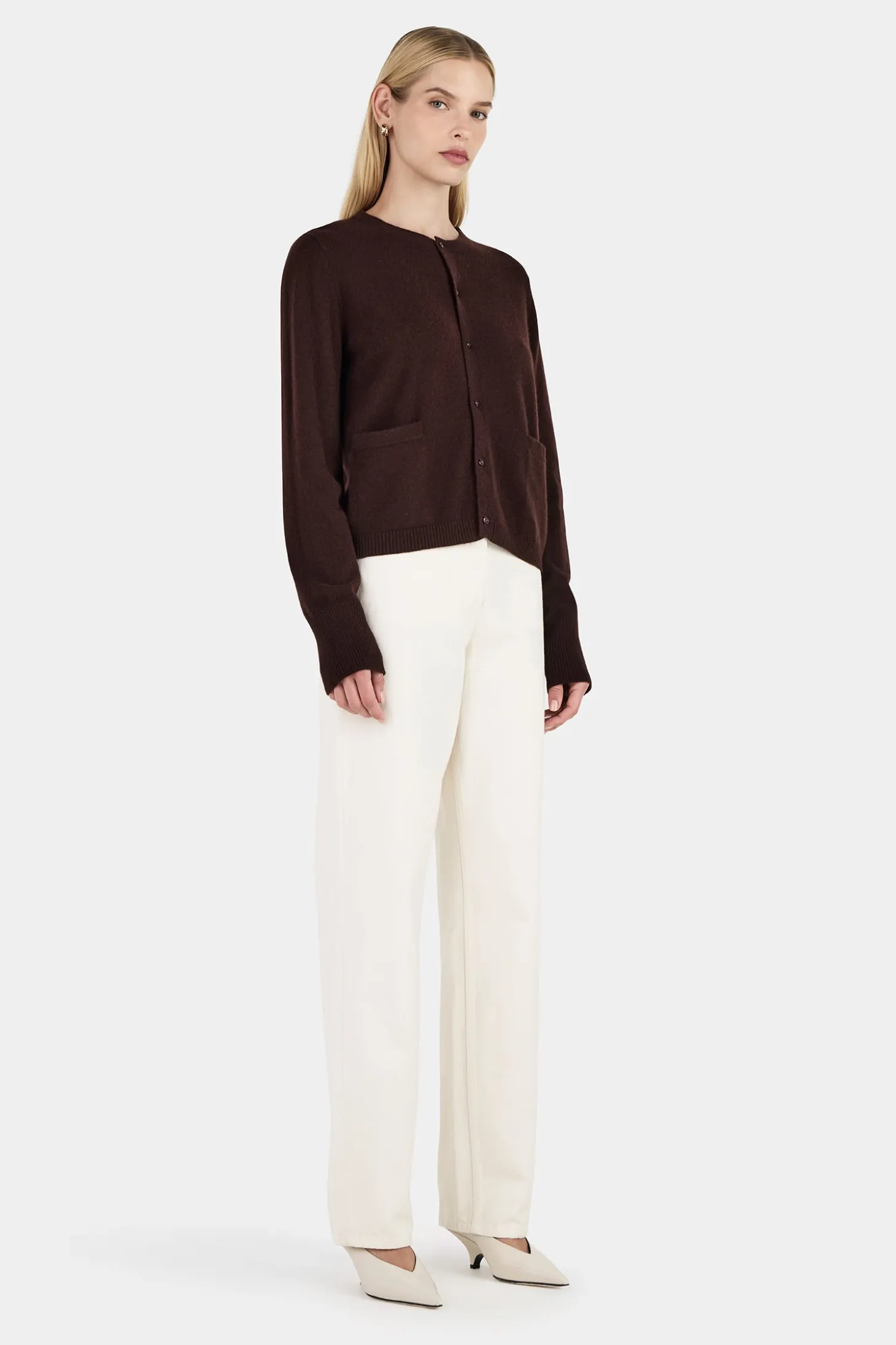 Dolly Cashmere Cardigan Cognac