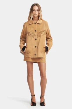 Duran Suede Jacket Caramel