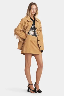 Duran Suede Jacket Caramel