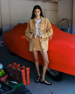 Duran Suede Jacket Caramel