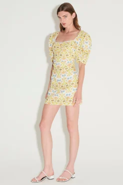 Ellie Mini Dress Ivory Dahlia