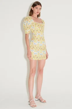Ellie Mini Dress Ivory Dahlia
