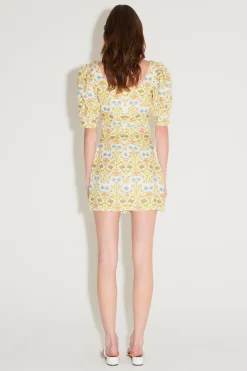 Ellie Mini Dress Ivory Dahlia