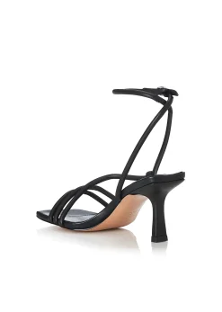 Ember Heel Black Leather