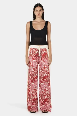 Empress Relaxed Pant Scarlet Garden