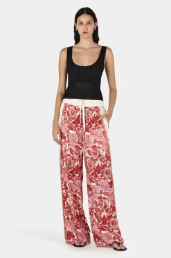 Empress Relaxed Pant Scarlet Garden