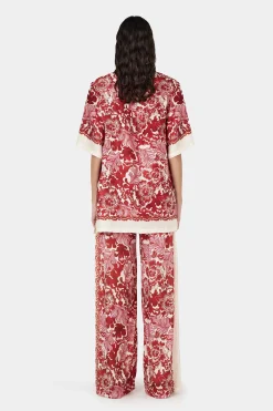 Empress Relaxed Pant Scarlet Garden