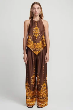 Favella Halter Top Choc Empress