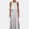 Femme Maxi Skirt Silver