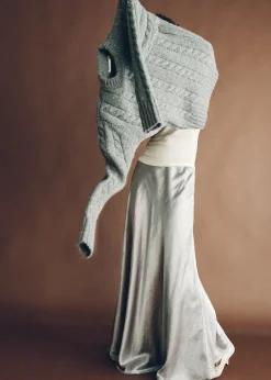 Femme Maxi Skirt Silver