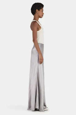 Femme Maxi Skirt Silver