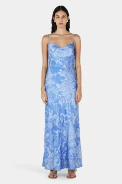 Florencia Midi Dress Blue Crush