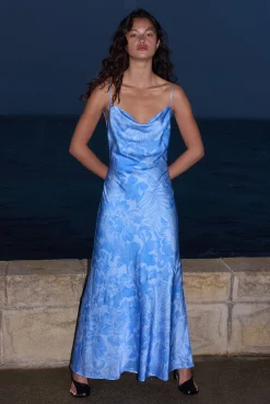 Florencia Midi Dress Blue Crush
