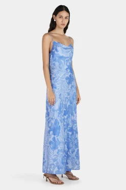 Florencia Midi Dress Blue Crush