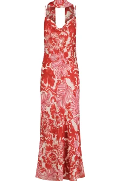 Florencia Midi Dress Scarlet Garden