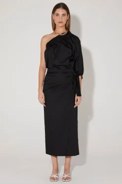 Formosa One Shoulder Top Black