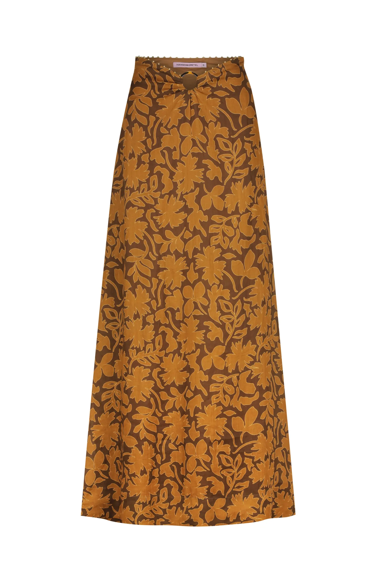 Freya Skirt Cocoa Leaf