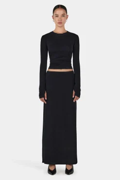 Gerard Wool Skirt Black