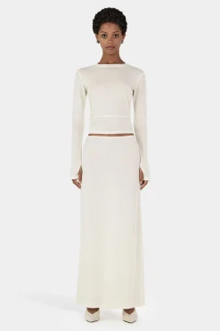 Gerard Wool Skirt Ivory