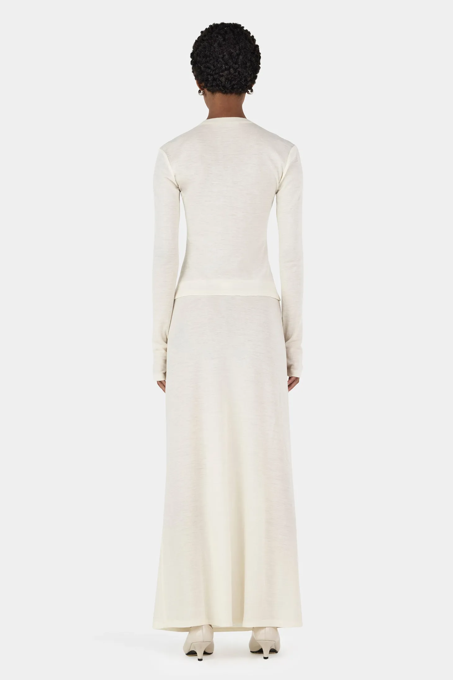 Gerard Wool Skirt Ivory
