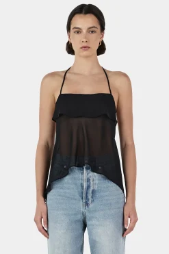 Gina Backless Cami Black
