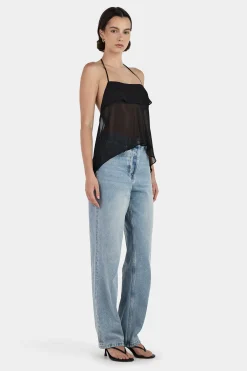 Gina Backless Cami Black