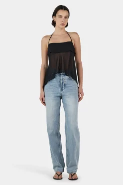 Gina Backless Cami Black