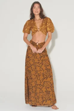 Greer Top Gold Leaf