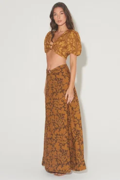 Greer Top Gold Leaf
