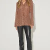 Greta Backless Shirt Serpent