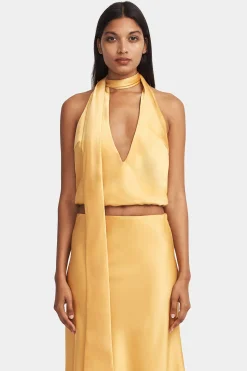 Harper Halter Top Amber