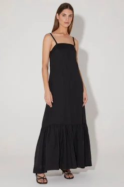 Harvest Strappy Maxi Dress Black