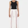 Jac Embroidered Track Pant Cream