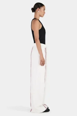 Jac Embroidered Track Pant Cream