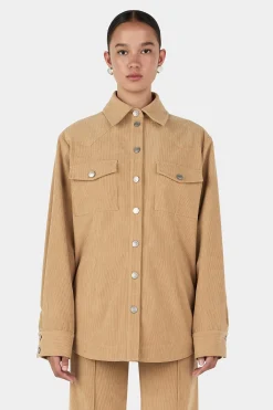 Jackson Corduroy Shirt Taupe