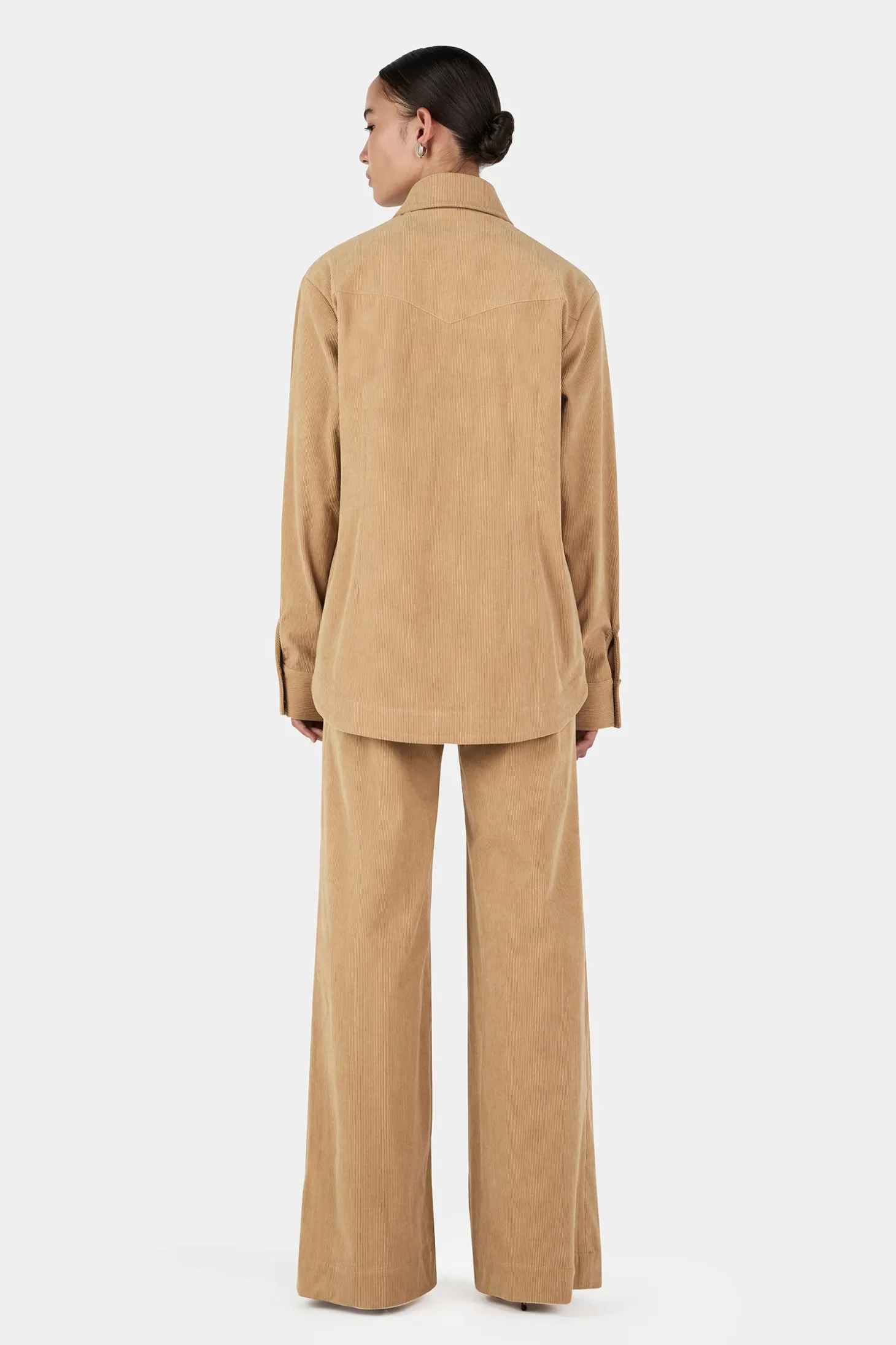 Jackson Corduroy Shirt Taupe