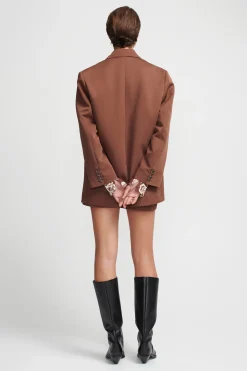 Jamal Suit Jacket Chocolate