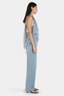 Jocelyn Top Indigo Paisley