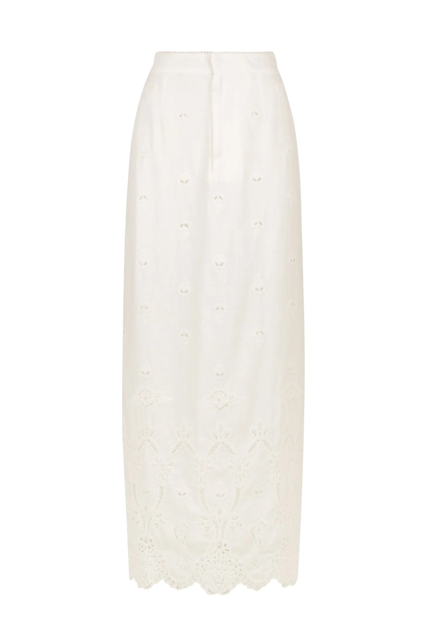Josephine Pencil Skirt White Jasmine