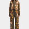 Justine Pant Moss Floral