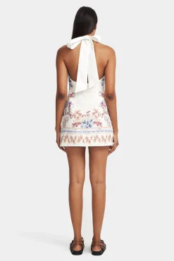 Kiki Linen Dress Hawaiian Tablecloth