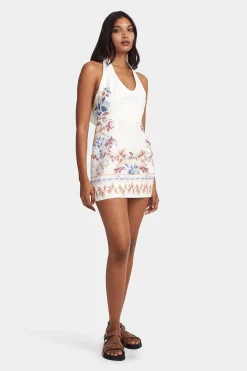 Kiki Linen Dress Hawaiian Tablecloth