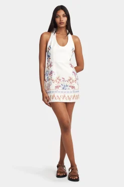 Kiki Linen Dress Hawaiian Tablecloth