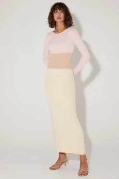 Klein Knit Maxi Dress Dusk