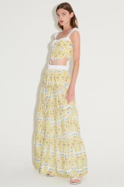 Leila Fitted Bustier Ivory Dahlia