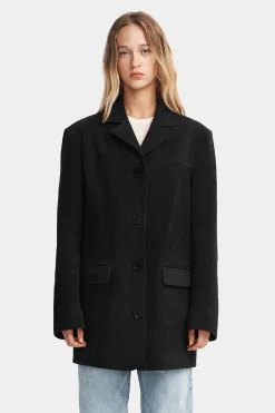 Lennox Suede Jacket Black Suede PRE-ORDER