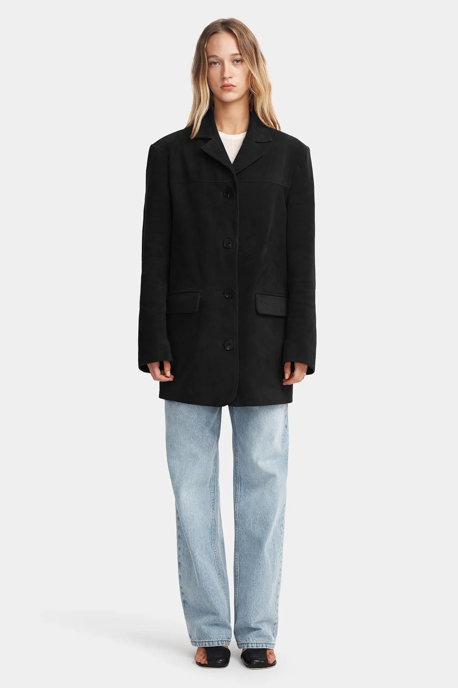 Lennox Suede Jacket Black Suede PRE-ORDER